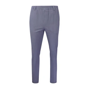 Piet Elastische Taille Broek | Cadzand Navy Print