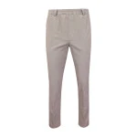 Piet Elastische Taille Broek | Duindorp Beige Print | www.pietkoopmans.nl