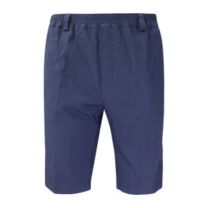 Elastische Taille Korte Broek | Indigo Print