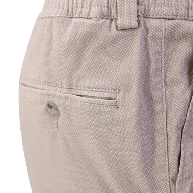 Elastische Taille Kort | Beige Print  | www.pietkoopmans.nl