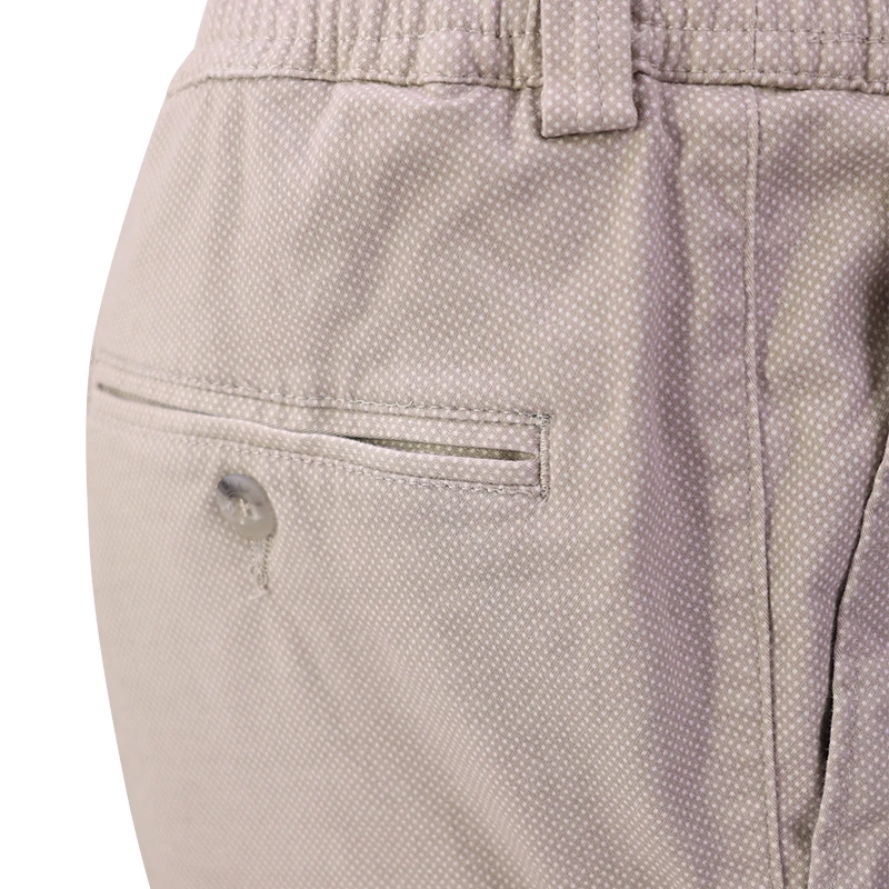 Elastische Taille Kort | Beige Print  | www.pietkoopmans.nl