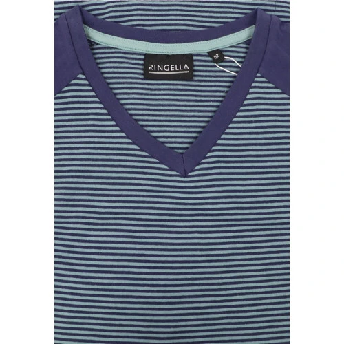 Ringella Nachthemd | Mint Blauw Gestreept | www.pietkoopmans.nl