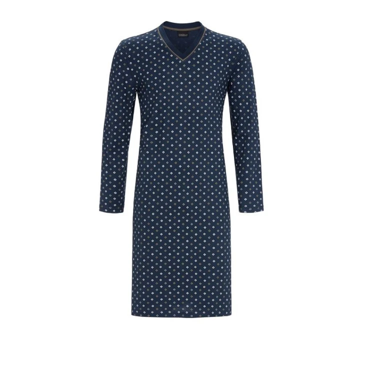 Ringella Nachthemd | Blauw Print | www.pietkoopmans.nl