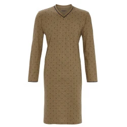Ringella Nachthemd Heren | Camel Beige Print