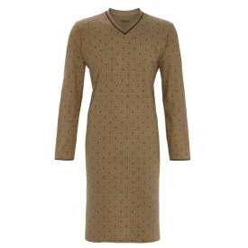 Ringella Nachthemd Heren | Camel Beige Print