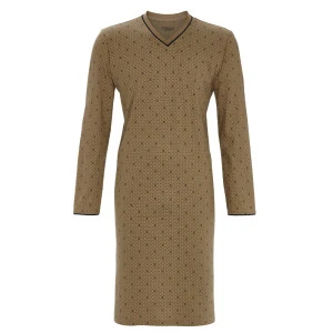 Ringella Nachthemd Heren | Camel Beige Print