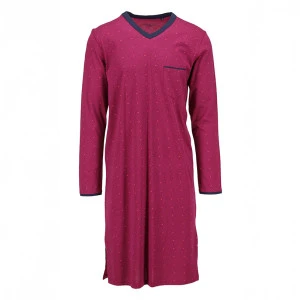 Ringella Nachthemd Lange Mouw | Bordeaux Print