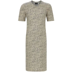 Ringella Nachthemd Korte Mouw | Beige Bladeren