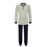 Ringella Pyjama Heren Tricot | Licht Olijf Print