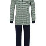 Ringella Pyjama Heren Tricot | Olijf Print