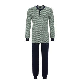 Ringella Pyjama Heren Tricot | Olijf Print