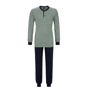 Ringella Pyjama Heren Tricot | Olijf Print