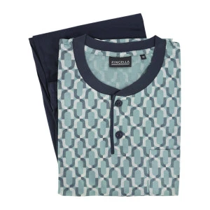 Ringella Pyjama Heren Tricot | Olijf Print