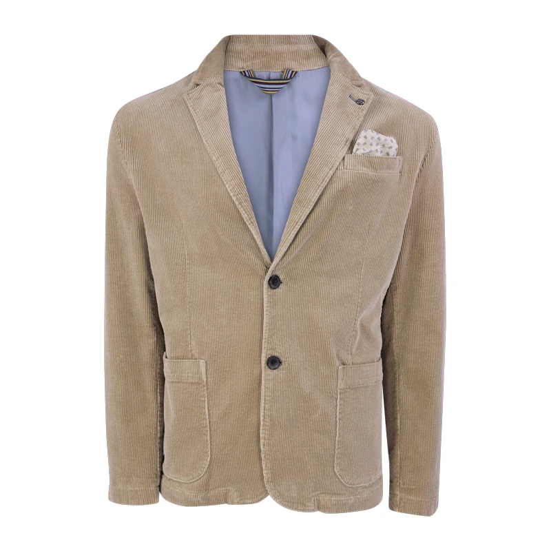 S4 Ribcord Katoen Colbert | Camel | www.pietkoopmans.nl
