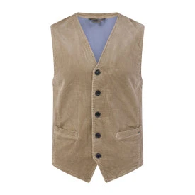 S4 Prague Rib Gilet | Beige