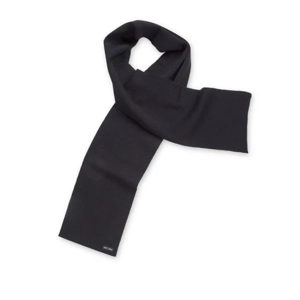 Saint James Gebreid Wollen Shawl | Uni Navy | www.pietkoopmans.nl