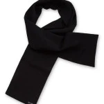 Saint James Gebreid Wollen Shawl | Uni Zwart | www.pietkoopmans.nl