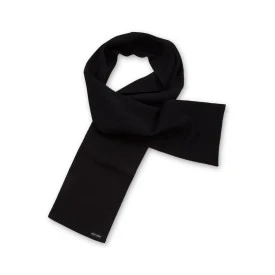 Saint James Gebreid Wollen Shawl | Uni Zwart
