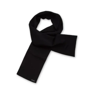 Saint James Gebreid Wollen Shawl | Uni Zwart