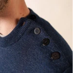 Saint James Cancale Trui | Blue Chine | www.pietkoopmans.nl