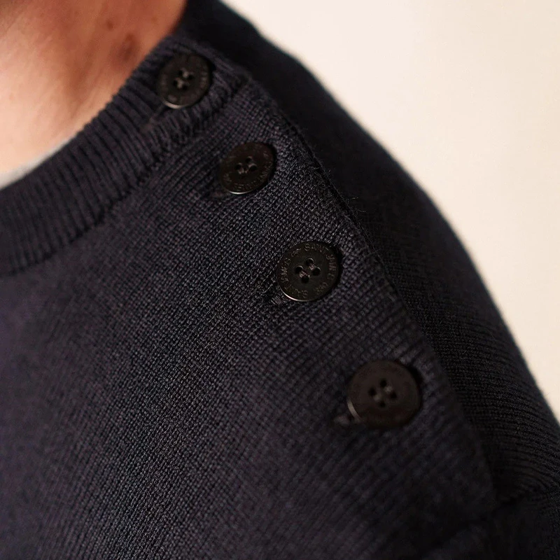 Saint James Cancale Trui | Navy | www.pietkoopmans.nl