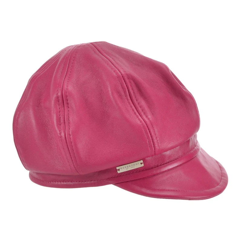 Seeberger Sailor Leder Dames Pet | Magenta | www.pietkoopmans.nl