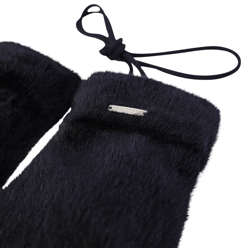 Seeberger Dames Fluffy Wanten | Zwart | www.pietkoopmans.nl