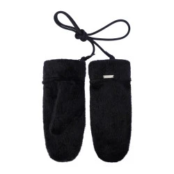 Seeberger Dames Fluffy Wanten | Zwart