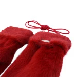 Seeberger Dames Fluffy Wanten | Diep Rood | www.pietkoopmans.nl