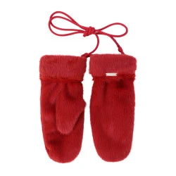 Seeberger Dames Fluffy Wanten | Diep Rood