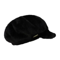Seeberger Fake Fur ballonpet | Zwart