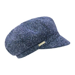 Seeberger Winter Ballonpet | Blauw Gemeleerd