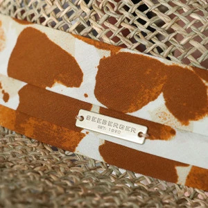 Seeberger Stro Gleufhoed | Cognac Print