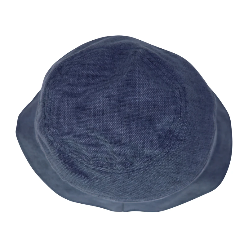 Seebereger Linnen Bucket Hat | Blauw | www.pietkoopmans.nl