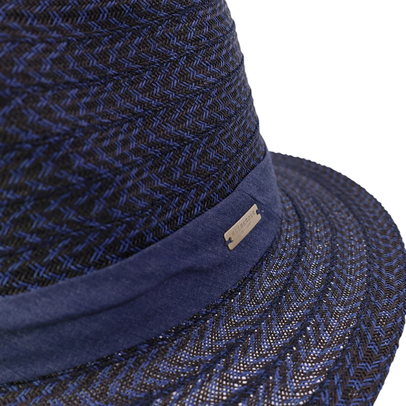 Seeberger Fedora Hoed | Marine Zwart | www.pietkoopmans.nl