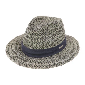 Seeberger Fedora Hoed | Beige Navy