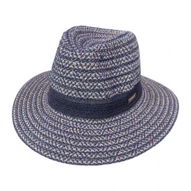 Seeberger Fedora Hoed | Marine Beige