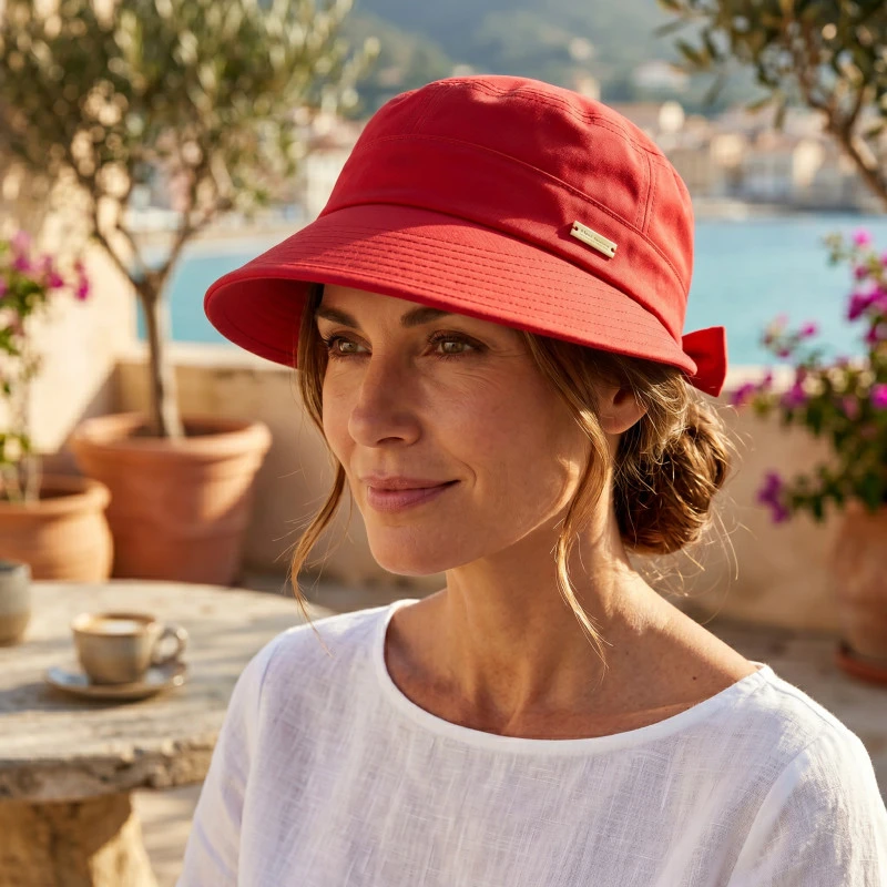 Seeberger Cap met grote klep | Rood | www.pietkoopmans.nl