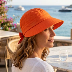 Seeberger Cap met grote klep | Oranje