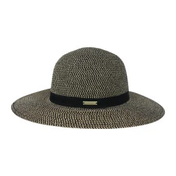 Seeberger Luxe Hoed | Zwart Gemeleerd