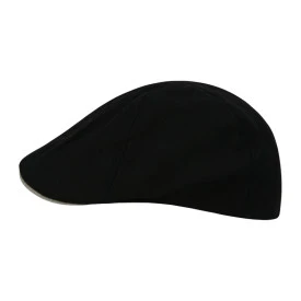 Seeberger Flatcap Linnen | Zwart