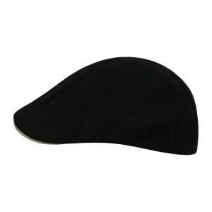 Seeberger Flatcap Linnen | Zwart