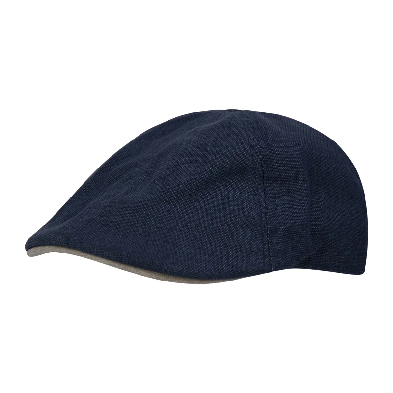 Seeberger Flatcap Linnen | Blauw | www.pietkoopmans.nl