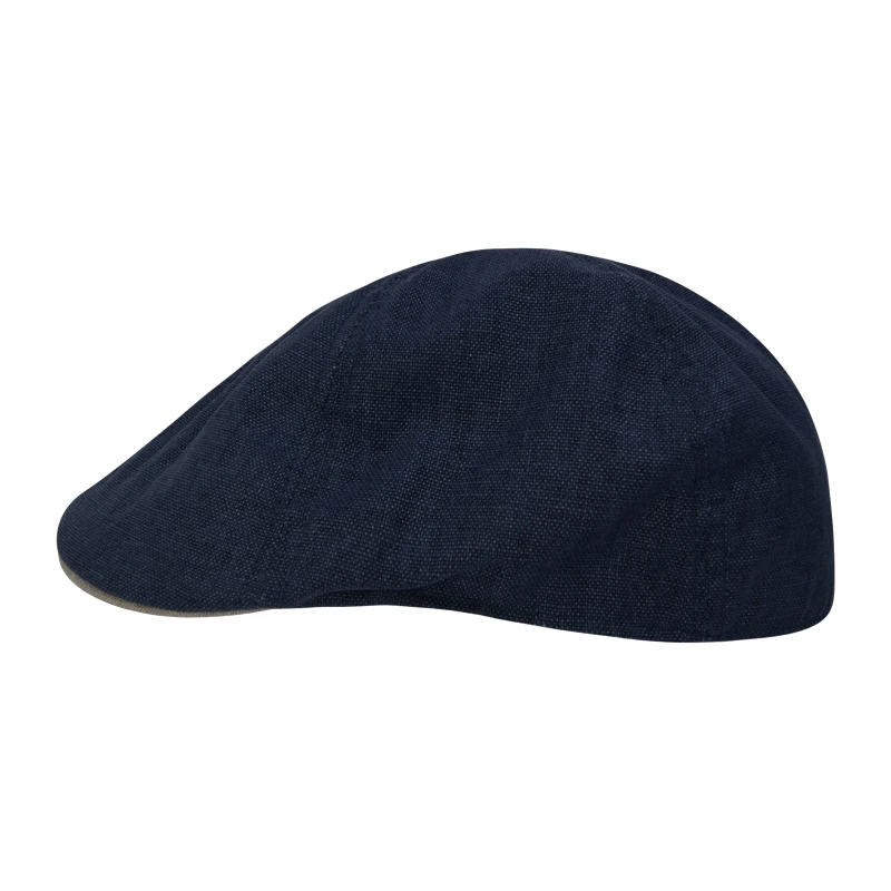 Seeberger Flatcap Linnen | Blauw | www.pietkoopmans.nl