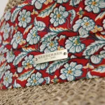 Seeberger Gevlochten Dames Hoed | Gebloemd Rood | www.pietkoopmans.nl