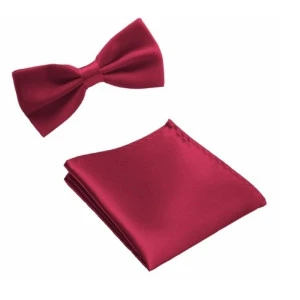 Vlinderstrik Met Pochette | Cerise