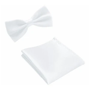 Vlinderstrik Met Pochette | Wit 
