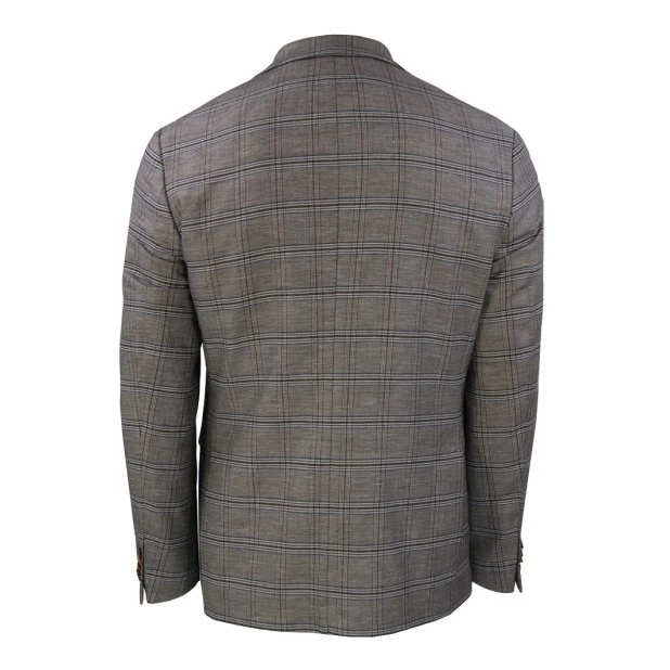 Sunwill Zomer Colbert | Bruin Blauw Geruit | www.pietkoopmans.nl