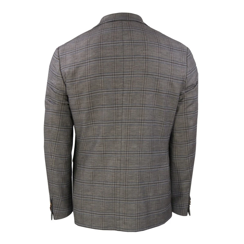 Sunwill Zomer Colbert | Bruin Blauw Geruit | www.pietkoopmans.nl