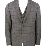 Sunwill Zomer Colbert | Bruin Blauw Geruit | www.pietkoopmans.nl